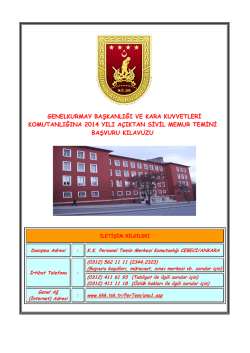 başvuru kılavuzu i&ccedil;in tıklayınız