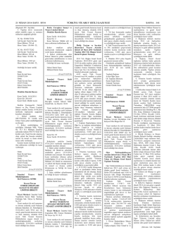 Ticaret Sicil Gazetesi - 2 Nisan 2014 Tarihli Genel