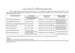 T.C. MUĞLA SITKI KO&Ccedil;MAN &Uuml;NİVERSİTESİ REKT&Ouml;RL&Uuml;Ğ&Uuml;NDEN