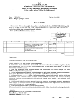 rf perk&uuml;tan ablasyon sistemi - &Ccedil;ukurova Dr. Aşkım T&uuml;fek&ccedil;i Devlet
