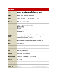 iş ilanı kılavuz g&ouml;rsel &ccedil;&ouml;z&uuml;mler a.ş.