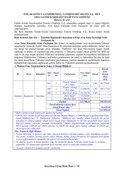 EMLAK GAYRIMENKUL YATIRIM ORTAKLIĞI A