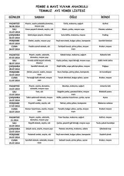 g&uuml;nler sabah &ouml;ğle ikindi - Pembe Mavi Yuvam Anaokulu G&uuml;ng&ouml;ren