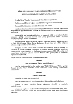 Nahçıvan Anlaşması - Türk Dili Konuşan Ülkeler İşbirliği Konseyi