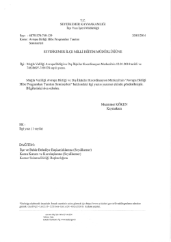 T.C. sEYDİKEMER KAYMAKAMLıĞı İl&ccedil;e Yazı İşleri M&uuml;durı&uuml;g&uuml;