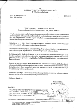 rc. &Ccedil;ALışMA vE SOSYAL G&Uuml;VENLİK BAKANLIĞI