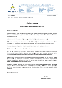 SİRKÜLER 2014/65