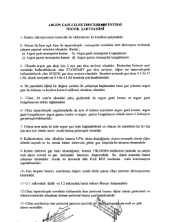 ARGON GAZLI ELEKTROCE