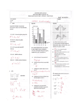 Filiz &Ouml;ZKAN 8. Sınıf Matematik 1. D&ouml;nem 1. Yazılı