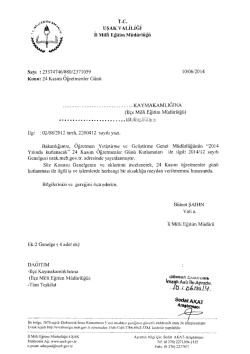 T.C. UŞAK vALILIGI II Mim Eğitim M&uuml;d&uuml;rl&uuml;ğ&uuml;