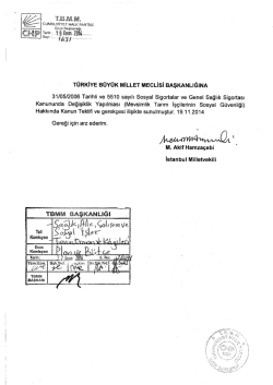 Kanun Teklifinin Metni - T&uuml;rkiye B&uuml;y&uuml;k Millet Meclisi