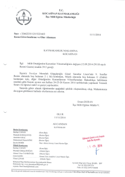 tc kocasinan kaymakamlığı