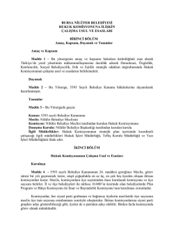 Hukuk Komisyonu Y&ouml;nergesi