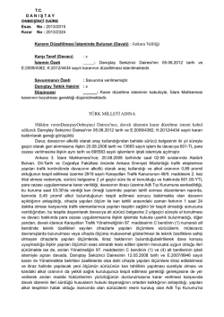 Danıştay 15. Dairesinin zamana bağlı olarak v&uuml;cuttaki alkol oranının