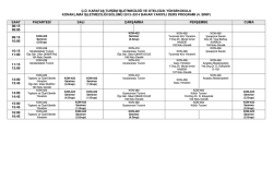 ç.ü. karataş turizm işletmeciliği ve otelcilik yüksekokulu konaklama