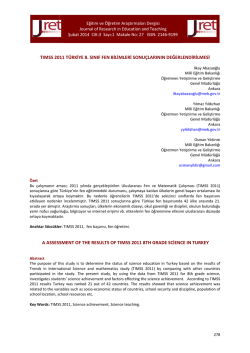 Makale - Eğitim ve &Ouml;ğretim Araştırmaları Dergisi