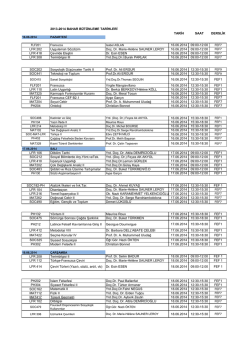 Fen-Edebiyat Fak&uuml;ltesi 2013-2014 Eğitim