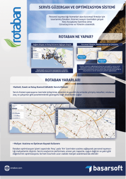 SERVİS G&Uuml;ZERGAH VE OPTİMİZASYON SİSTEMİ