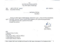 Il&ccedil;e Mini Eğitim M&uuml;d&uuml;rı&uuml;ğ&uuml; - Salihli İl&ccedil;e Milli Eğitim M&uuml;d&uuml;rl&uuml;ğ&uuml;