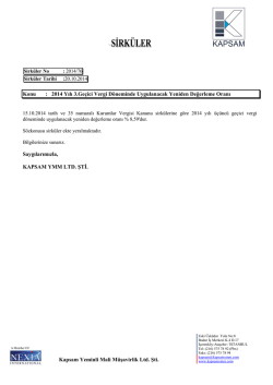 2014-76 Numaralı Sirk&uuml;ler - KAPSAM Yeminli Mali M&uuml;şavirlik