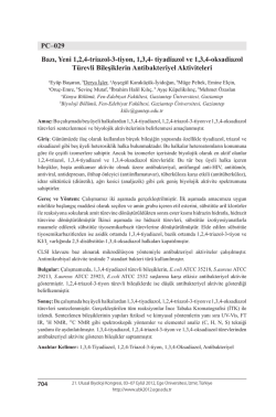 PC&ndash;029 Bazı, Yeni 1,2,4-triazol-3-tiyon, 1,3,4