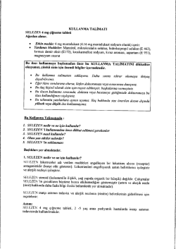 kullanma talimatı - Ilacprospektusu.com