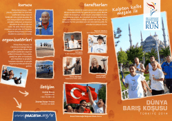 broşür - Peace Run