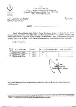 sAĞLıK BAKANLIĞI T&Uuml;RKİYE KAMU HASTANELERİ KURUMU