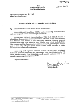 Cevap - Türkiye Büyük Millet Meclisi