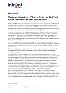 Efsaneler Yükseliyor : Türkiye Basketbol Ligi Yeni Marka