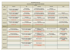 2014-2015 Güz Dönemi III. Sınıf Ders Programı