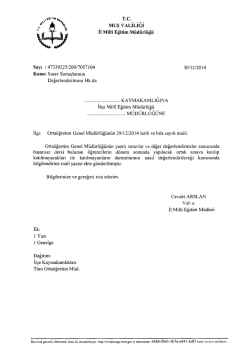 Duyuru İ&ccedil;in Tıklayınız.