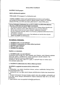 kullanma talimatı - Ilacprospektusu.com
