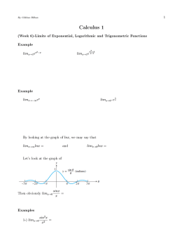 Calculus 1