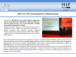 MIP 4. kez "Yılın Liman İşletmecisi"