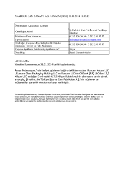 31.01.2014 Kredi Garant&ouml;rl&uuml;kleri