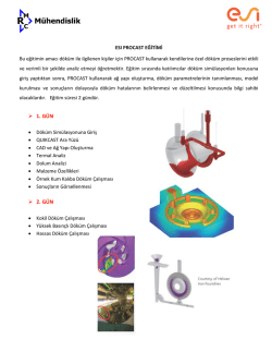 ESI ProCast Eğitimi