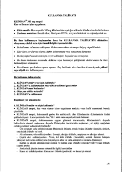 KLİNDAN&reg; 300 mg ampul - Ilacprospektusu.com