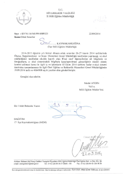 Ortak Sınavlar