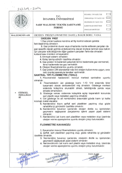 Teknik Şartname - İstanbul &Uuml;niversitesi