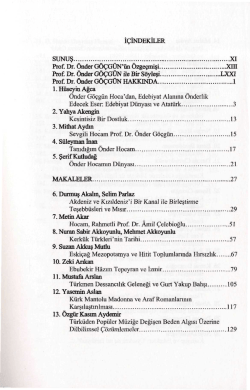 İ&Ccedil;İNDEKİLER
