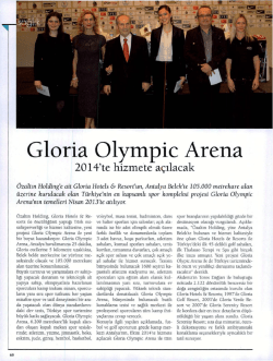 01.01.2013 Turizm Dünyası Gloria Olympic Arena