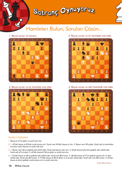 Hamleleri Bulun, Soruları &Ccedil;&ouml;z&uuml;n