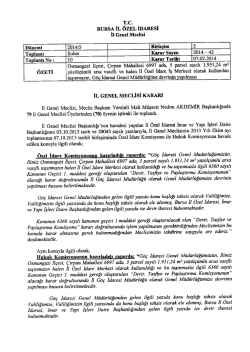 devamını oku... - Bursa İl &Ouml;zel İdaresi