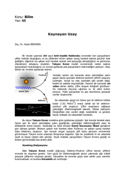 Konu: Bilim Kaynayan Uzay