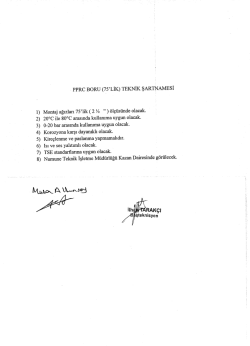ı PPRC BORU (75&rsaquo;LİK) TEKNİK şARTNAMEsİ