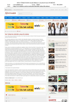 ıste t&uuml;rkıyenın elektrıkle &ccedil;alısan ılk otob&uuml;s&uuml;