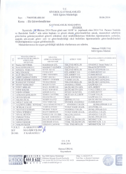 TC. sIvEREK KAYMAKAMLIGI Milli Eğitim Müdürlüğü z