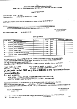 T.c. AFYON KocATEPE &Uuml;NİVERSİTESİ REKT&ouml;RL&uuml;ğ&uuml; AHMET