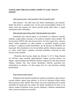İdrar ka&ccedil;ırma nedir- nasıl tanımlanır? Bu bir hastalık mıd